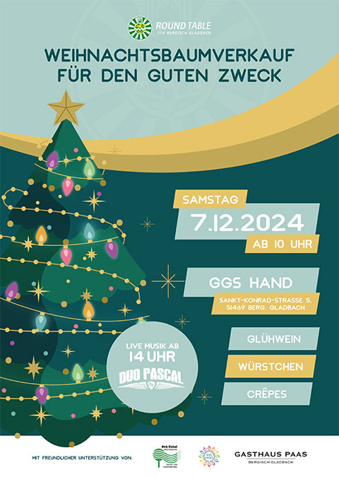 Weihnachtsbaum-Verkauf 2024 Poster